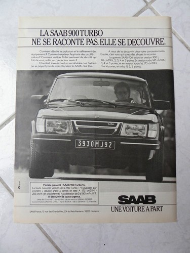 Publicité saab 900 - 900, 16