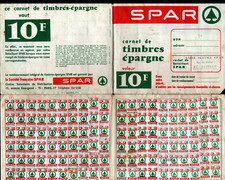 SAVENAY (44) Trade FREE SERVICE "SPAR" LEAFLET with 548 Prime Stamps circa 1970