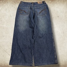 Vintage Y2K Enyce Baggy Wide Leg Denim Jeans Mens Size 32x30 Blue Hip Hop Skater