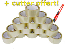 LOT RUBAN ADHÉSIF EMBALLAGE POUR ENVOI COLIS , CARTON... TRANSPARENT / MARRON