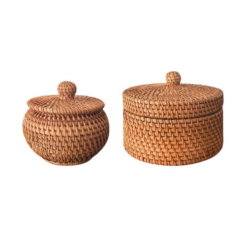 Panier rangement rotin - panier,
