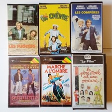 Lot 6 Cassette Video VHS, Pierre Richard/La Chevre/Marche a L'Ombre (PROSERPINE)