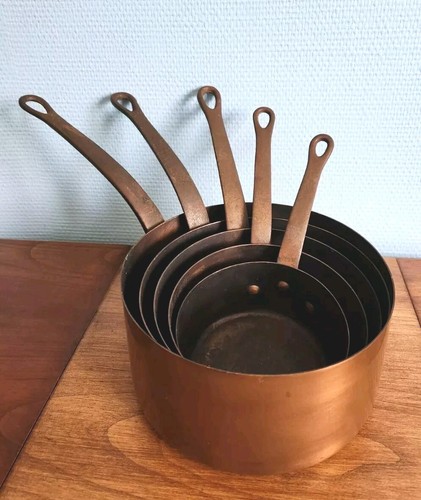 Série casseroles cuivre - 5, en