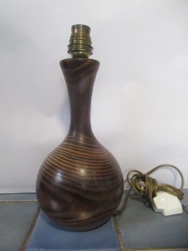 Pied lampe bois tourné - pied,