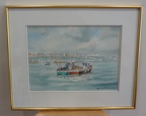Aquarelle peinture andré - peinture,