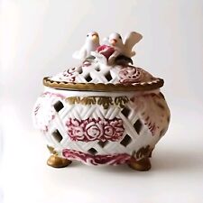 Candy jar - box - biscuit - decor birds doves - wedding