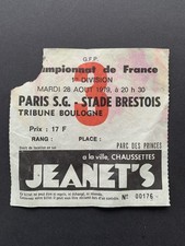 Ticket PSG BREST 1ière