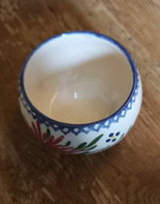 PETIT POT FAÏENCE DE CHAROLLES 7CM X5 CM (DÉCOR OEILLETS)