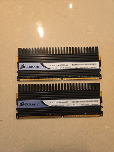Dominator corsair cm2x1024 - corsair,