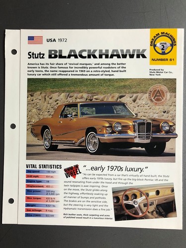 1972 stutz blackhawk imp - 1972,