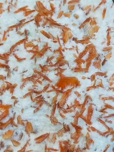 Grande heulandite orange sur - grande,