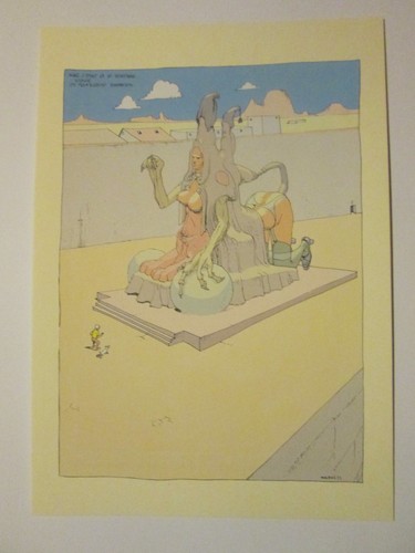 Art print moebius sphinx - print,