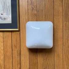 Plafonnier opaline blanche