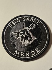 Insignia patch fabric gendarmerie PSIG sword mende gray obsolete 