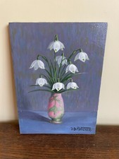 Tableau Ancien huile sur panneau J.B Maurice VECKER (1899-1988) nature morte