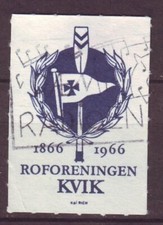 u1323/ Denmark Poster Stamp Label # KVIK Rowing Club