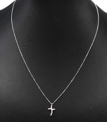 Chaîne avec pendentif - avec, croix