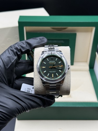 Rolex milgauss 116400gv green - milgauss,