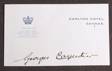 Boxer Georges CARPENTIER Autograph