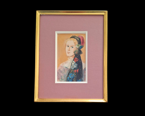Tableau aquarelle portrait - tableau,
