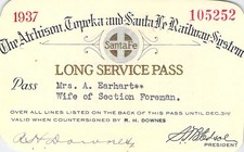 SANTA FE  LONG SERVICE RAILWAY