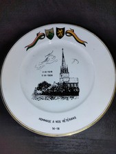 Assiette commémorative fin de