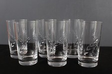6 Arques Crystal Orangeade Glasses Model Epi Fleury