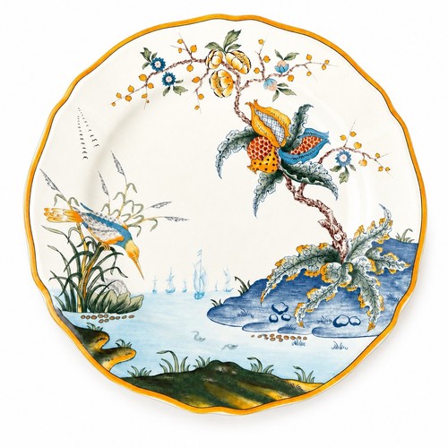Assiette plate gien - plate, magellan