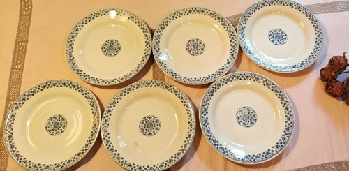 Assiettes plates porcelaine - assiettes,