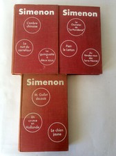 Simenon * Lot de 3 Volumes / 9 Titres * Arthème Fayard Biblio. Simenon * 1956