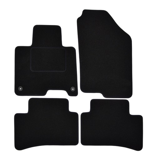 Tapis sol noir velours pour - noir,