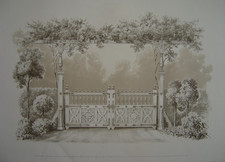Lithograph Public Garden