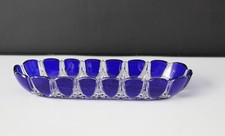 rare series F baccarat crystal comb holder. 2040