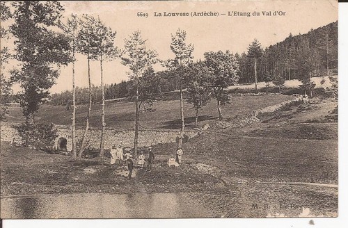 Cpa louvesc etang du - 07, l'etang