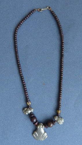 Collier perles bois avec - perles, de
