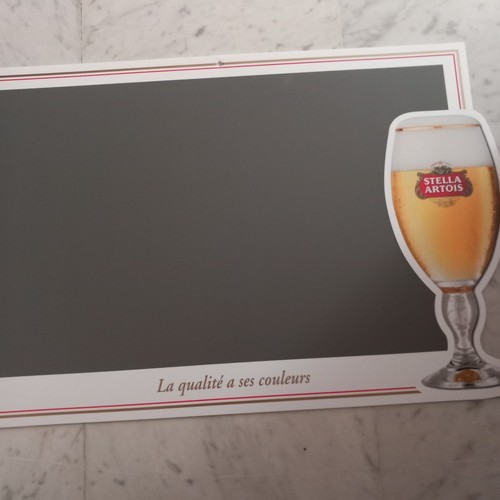 Ardoise pvc bière - bière, stella