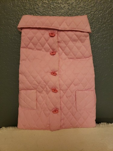 Pink medium size dog coat - dog,