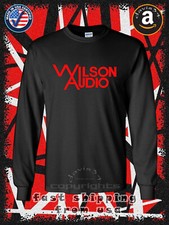 New Wilson Audio Logo Men's Long Sleeve T-Shirt American T-Shirt