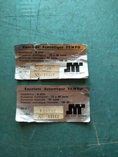 2 Plaques étiquettes logos pour enceinte JMR Jean Marie Reynaud. Modéle : Tempo