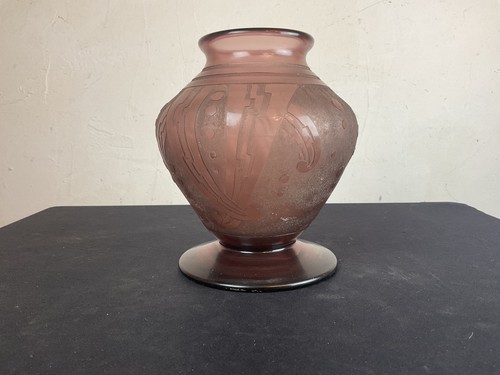 Vase art déco givrée - art,