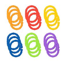 Bright Starts Lots of Links Rings Toys - for Stroller or Carrier Seat - Bpa-Fre