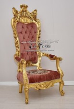 Chaise Fauteuil Trône Baroque
