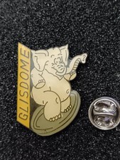 Pin's Pins Pin Enamel 52 Société Tampons Glisse Meuble Éléphant "GLISDOME" 