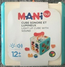 Oxybul Mani bul cube sonore et lumineux découverte animaux lettres chiffre 12+M