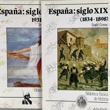 Biblioteca Basica de Historia Espana : Siglo Book lot 1834-1898 /1931-1939 Anaya