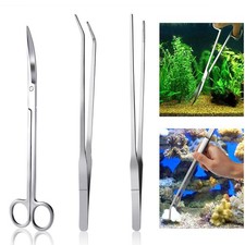 Aquarium Kit Outil Accessoires INOX Aquarium réservoir Eau Plante Pinces Cise...
