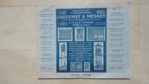 Catalogue tarif 1928 jaquemet - tarif,