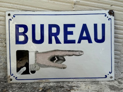 Ancienne plaque émaillée