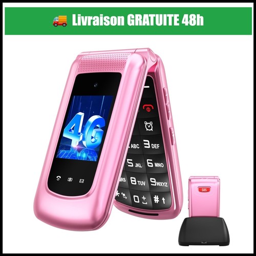 Téléphone senior clapet - téléphone,