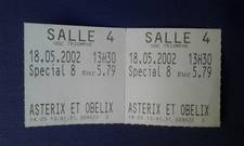 2 Ticket Cinéma ASTERIX ET OBELIX : Mission Cléopâtre 2002 UGC Triomphe Paris